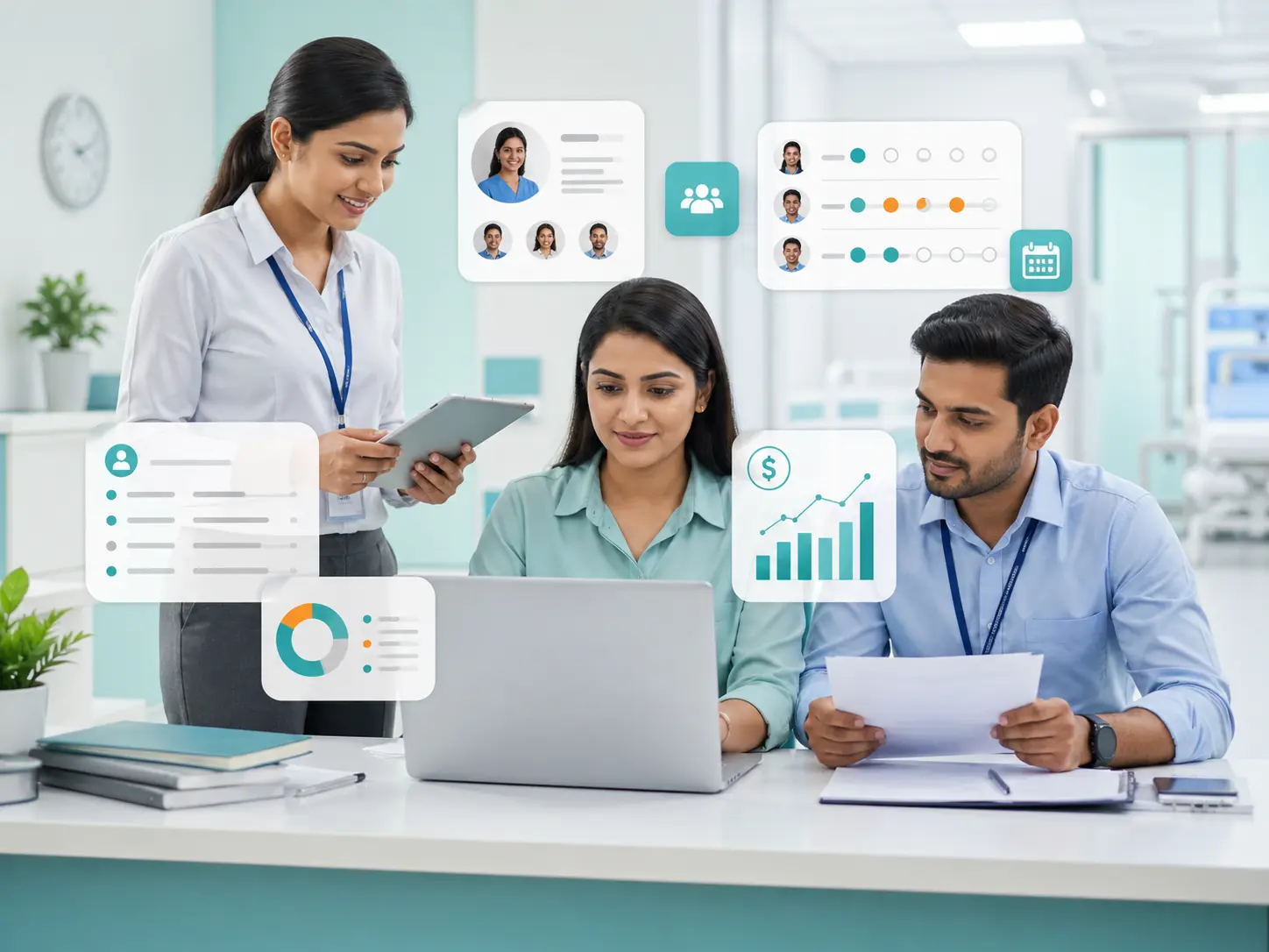 Healthcare admin HR setup
